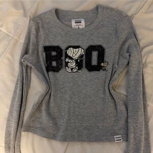 Grey Peanuts long sleeve shirt